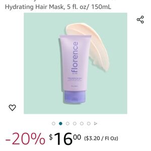 florence by mills Mane Character Vibes Hydrating Hair Mask, 5 fl. oz/ 150mL